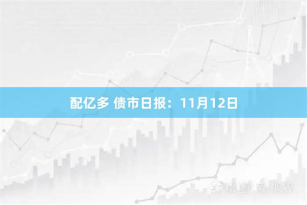 配亿多 债市日报：11月12日